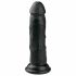 Easytoys - realistische dildo met zuignap (15,5 cm) - zwart