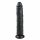 Easytoys - grote zuignap dildo (28,5 cm) - zwart