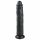 Easytoys - grote zuignap dildo (28,5 cm) - zwart