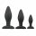 Easytoys Raket - anale dildo set - zwart (3-delig)