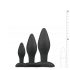 Easytoys Raket - anale dildo set - zwart (3-delig)