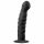 Easytoys Geribbeld - zuignap anale dildo (14cm) - zwart