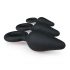 Easytoys - set van 3 anale dildo's met handgreepring (zwart)