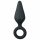 Easytoys Pointy Plug - anale dildo met trekring - medium (zwart)