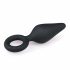 Easytoys Pointy Plug - anale dildo met trekring - medium (zwart)