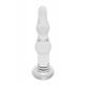 Rimba Dolly - golvende glazen anale dildo (transparant)