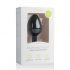 Easytoys Diamond - anale plug met witte steen (medium) - zwart