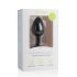 Easytoys Diamond - witte stenen anale dildo (klein) - zwart