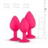 Easytoys Diamond - anal plug set (roze)