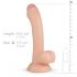 Real Fantasy Vince - dildo met testikels en voorhuid - 19,5 cm (natuurlijk)