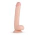 Echte Fantasie Elvin - levensechte dildo mét teelballen - 28cm (natuurlijk)