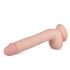 Echte Fantasie Elvin - levensechte dildo mét teelballen - 28cm (natuurlijk)