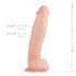 Dat Realistische Dwane - dildo met ballen - 31 cm (natuurlijk)