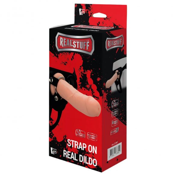 RealStuff Strap-On - realistische, bevestigbare dildo (natuurlijk)