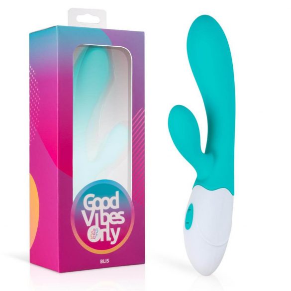 Good Vibes Only Blis Konijn - oplaadbare vibrator met clitorisarm (turkoois)