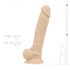 Real Fantasy Conrad - realistische oplaadbare staande vibrator - 20cm (natuurlijk)