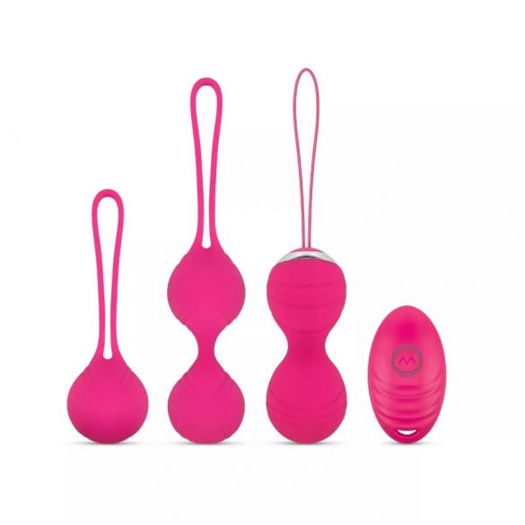 Easytoys LoveBalls - vibrerende Kegelballetjes set - 3 stuks (roze)