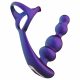 Hueman Stellar Force - anale vibrator en penisring (paars)