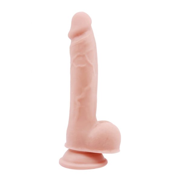 Mr. Dixx 7.6 - zuignap dildo met ballen - naturel (19,5 cm)