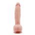 Mr. Dixx 7.6 - zuignap dildo met ballen - naturel (19,5 cm)