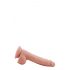 Mr. Dixx 7.6 - zuignap dildo met ballen - naturel (19,5 cm)