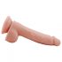 Mr. Dixx 7.6 - zuignap dildo met ballen - naturel (19,5 cm)