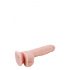 Mr. Dixx 7.6 - zuignap dildo met ballen - naturel (19,5 cm)