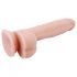 Mr. Dixx 7.6 - zuignap dildo met ballen - naturel (19,5 cm)