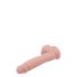 Mr. Dixx 7.6 - zuignap dildo met ballen - naturel (19,5 cm)