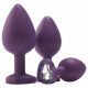 Flirts anale training set - anaal dildo set (3 stuks) - paars