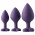 Flirts anale training set - anaal dildo set (3 stuks) - paars