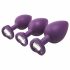 Flirts anale training set - anaal dildo set (3 stuks) - paars