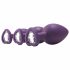 Flirts anale training set - anaal dildo set (3 stuks) - paars