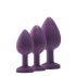 Flirts anale training set - anaal dildo set (3 stuks) - paars