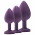 Flirts anale training set - anaal dildo set (3 stuks) - paars