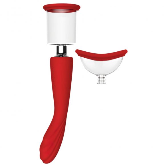 Rode Revolutie Georgië - G-spot vibrator en vaginazuig (rood)