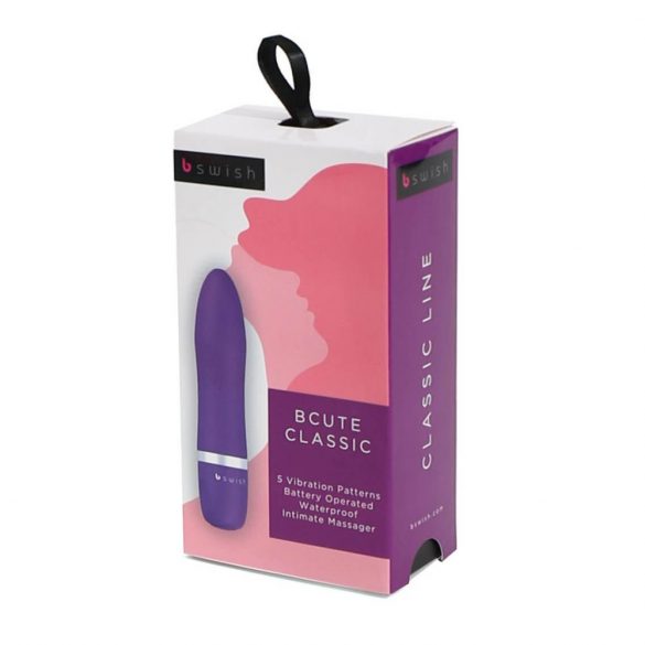 B SWISH Bcute Classic - waterdichte lippenstift vibrator (paars)