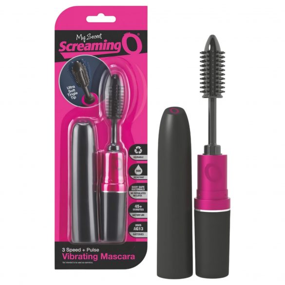 Schreeuwende Mascara - spiraal vibrator (zwart-roze)