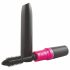 Schreeuwende Mascara - spiraal vibrator (zwart-roze)