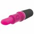 Schreeuwende Lippenstift - vibrator (zwart-roze)