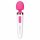 Bodywand Aqua Mini - oplaadbare, waterdichte massage vibrator (wit-roze)