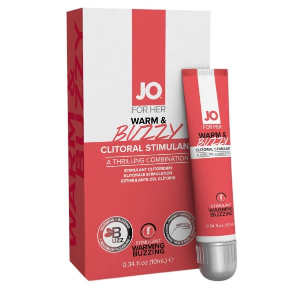 JO WARM & BUZZY - clitoris stimulerende gel voor vrouwen (10ml)