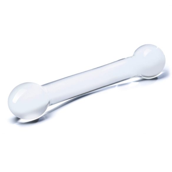 Glazen G-punt dildo (tweezijdig, doorzichtig)