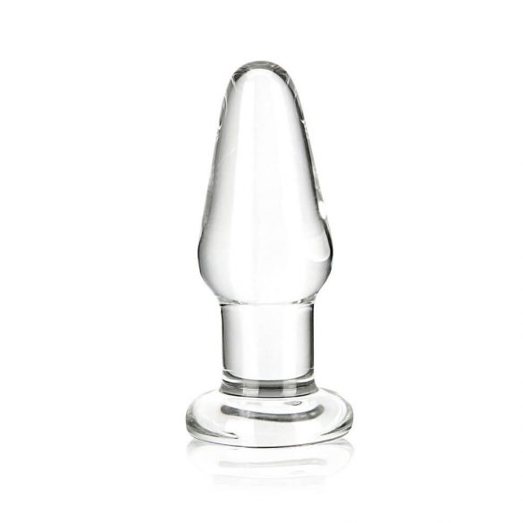 GLAS - klassieke glazen anale dildo (doorzichtig)