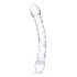 GLAS - dubbele glazen dildo (doorzichtig)