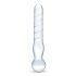 GLAS - tweeledige glazen dildo (doorzichtig)