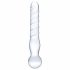 GLAS - tweeledige glazen dildo (doorzichtig)