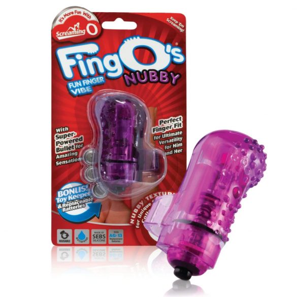 Schreeuwende O Fingo's Nubby - vinger vibrator (paars)