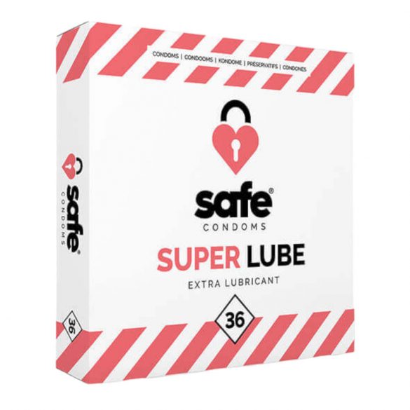 SAFE Super Lube - extra glijmiddel condoom (36st)