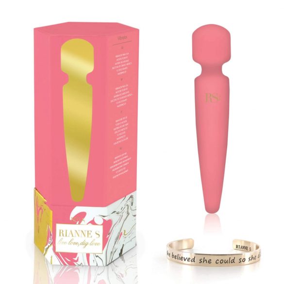 Rianne Bella Wand - waterdichte vibrator massager (koraal)